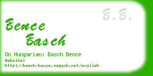 bence basch business card